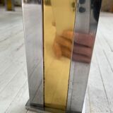 Table basse chrome laiton