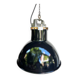 MAZDA INDUSTRIAL PENDANT Ø 50 CM 1960 BLACK ENAMEL