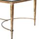 Coffee table in iron by Roger Thibier for the Ramsay house.