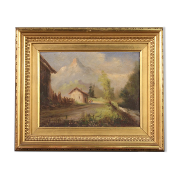 Signed landscape from the 20th century