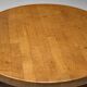Brutalist Round Coffee Table in Solid Wood, France, 1960s