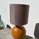 Turned wooden ball lamp 1990
