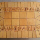Oval coffee table model scrubland of Roger Capron