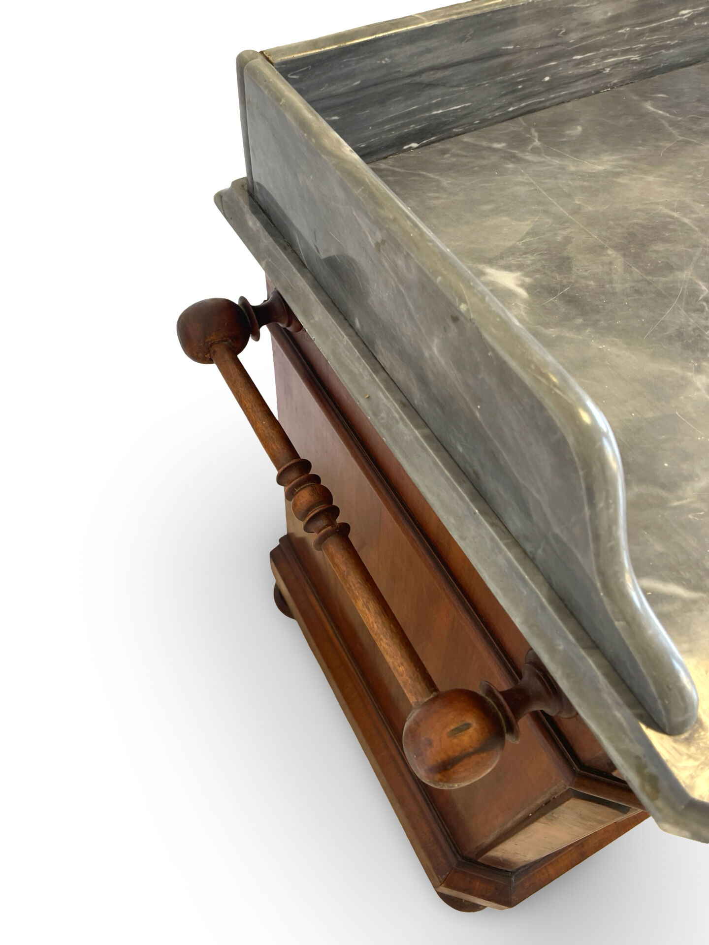 The antique walnut vanity , 19th century