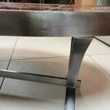 Vintage ceramic steel coffee table
