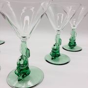 6 verres à cocktail, champagne en cristal, Luminarc France