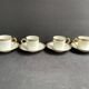 4 Moka Cups and their saucer – Limoges Porcelain