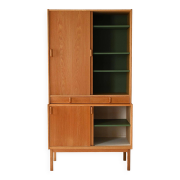 Vintage Scandinavian oak bookcase by Bodafors
