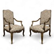 Pair of Regency style armchairs