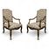 Pair of Regency style armchairs