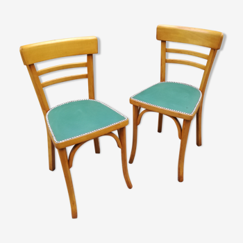 Paire de chaises de bistrot Baumann