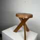 Tabouret chapo s31 en orme massif