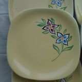 6 KG Luneville earthenware plates