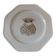 Belle assiette Armoiries Couronne Comte XIX