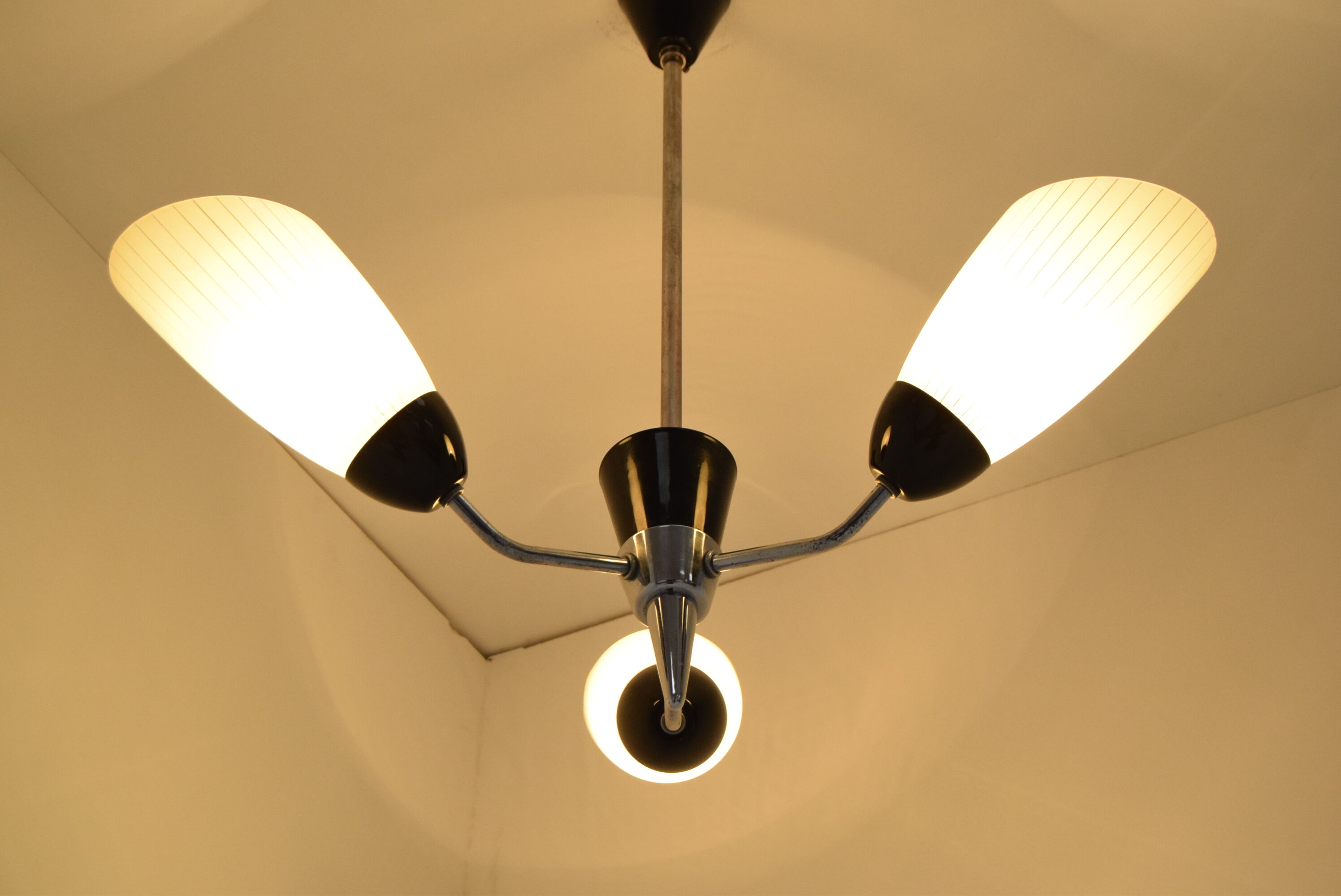 Mid-century Chandelier by Drukov,1960's.