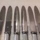 12 silver-plated dessert knives by the silversmith Ercuis, Senlis, 20.3 cm.