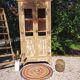 Renovated antique wooden wardrobe