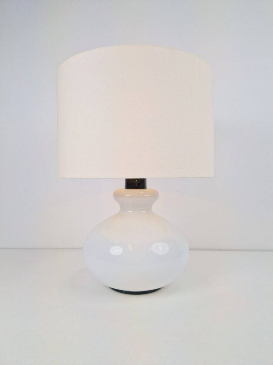 Lampe de table en verre vintage de Dijkstra, années 1960