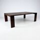 Mid Century Dutch Wengé Coffee Table, 1960s