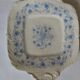 Plat carré en porcelaine