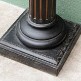 Napoleon 3 carved wooden column oak leaves