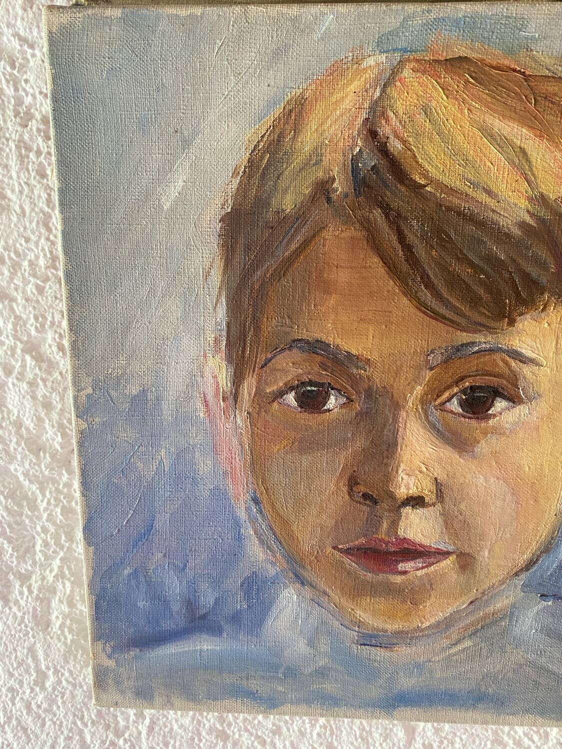 Old oil portrait
