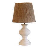 Vintage lamp in stone and rope 1970