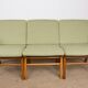 Canapé 3 places danois en hêtre lamellé et acajou modèle AX par Peter Hvidt et Orla Molgaard-Nielsen pour Fritz Hansen 1960