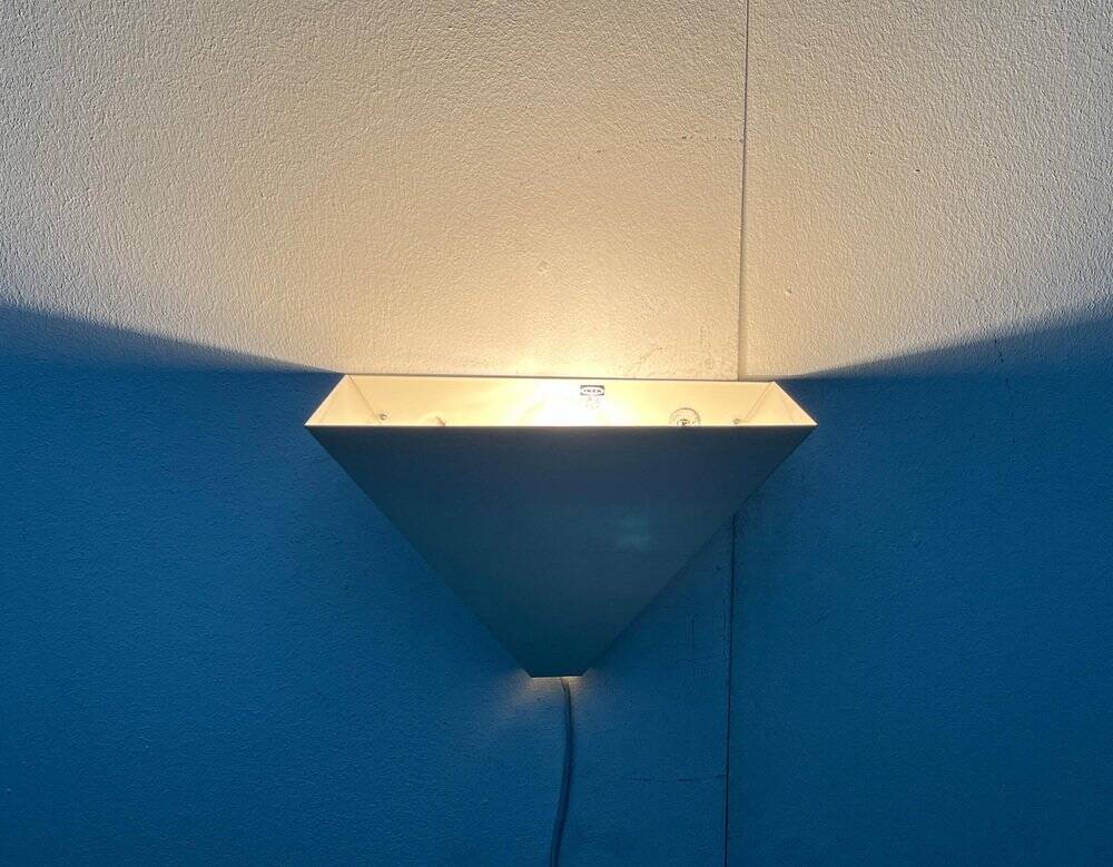 Postmodern minimalist wall lamps Type V607 from Ikea, 1980s, set of 4.