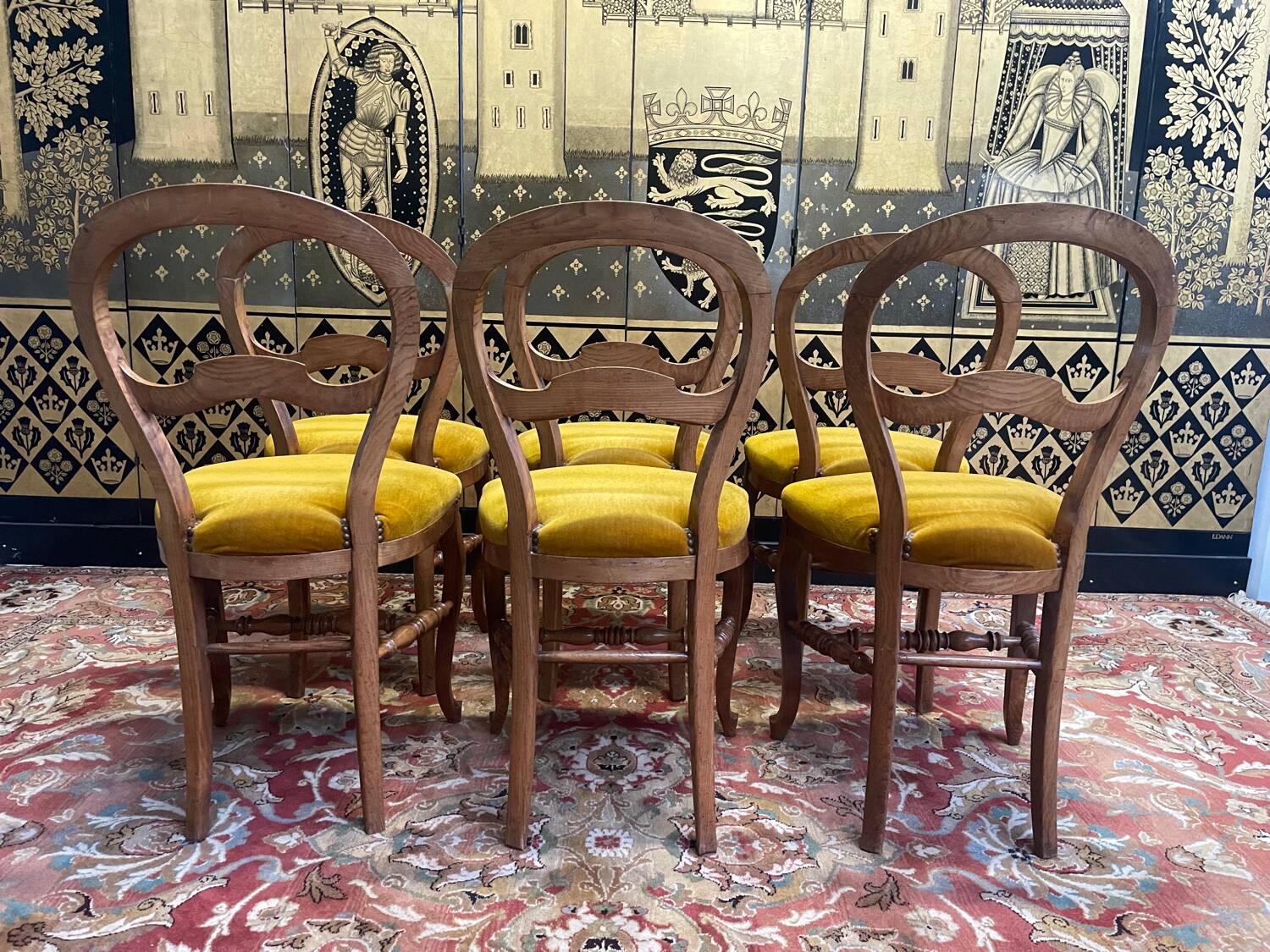 Suite of 6 Louis Philippe period chairs