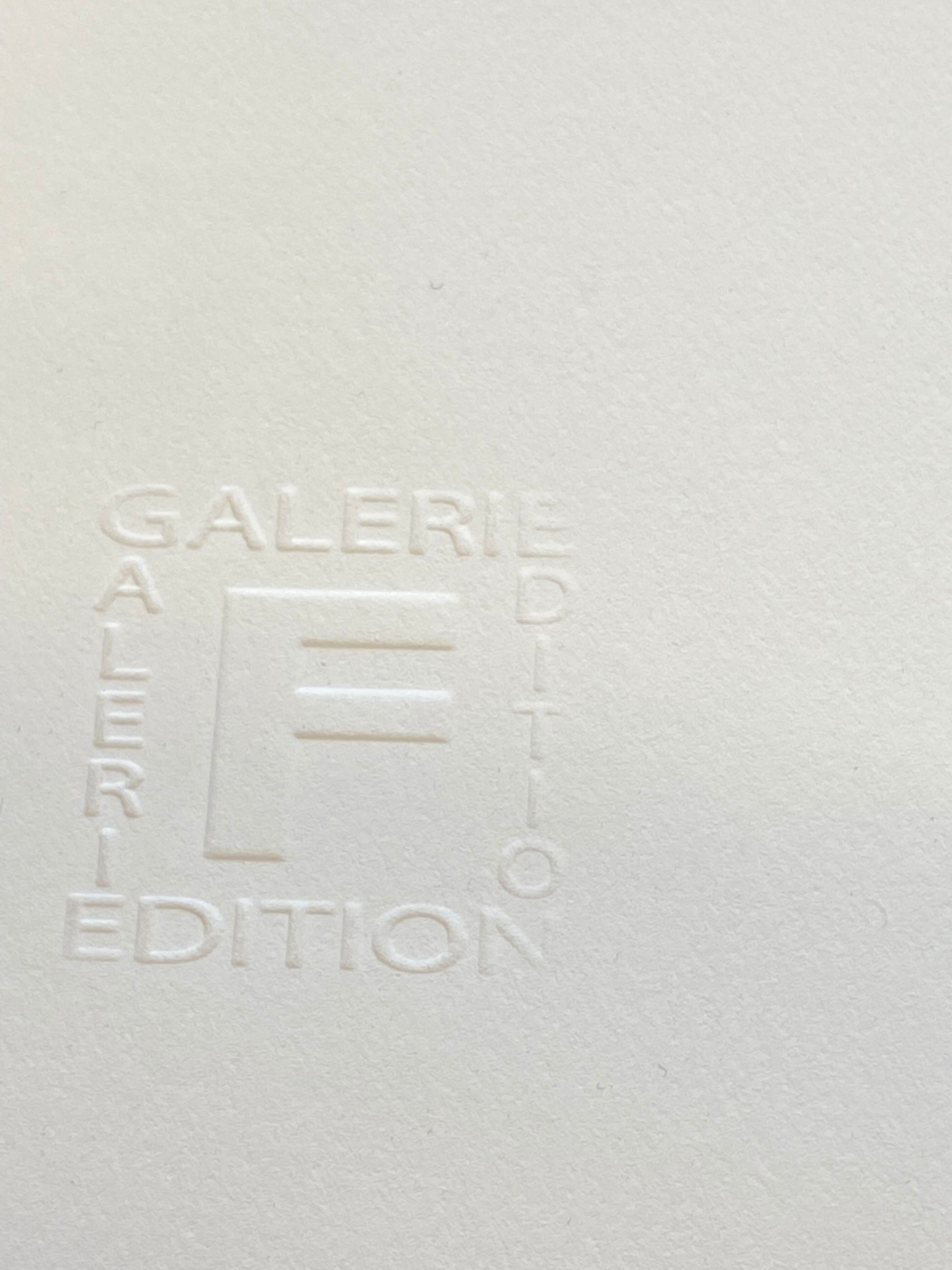 Silkscreen print by Geneviève Claisse 2010s