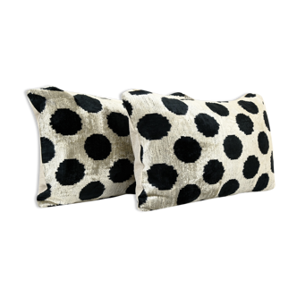 Paire de coussin ikat