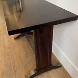 Bistro table in wood formica and zinc 1930s