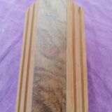 Wooden box with pencil holder and octagonal pens