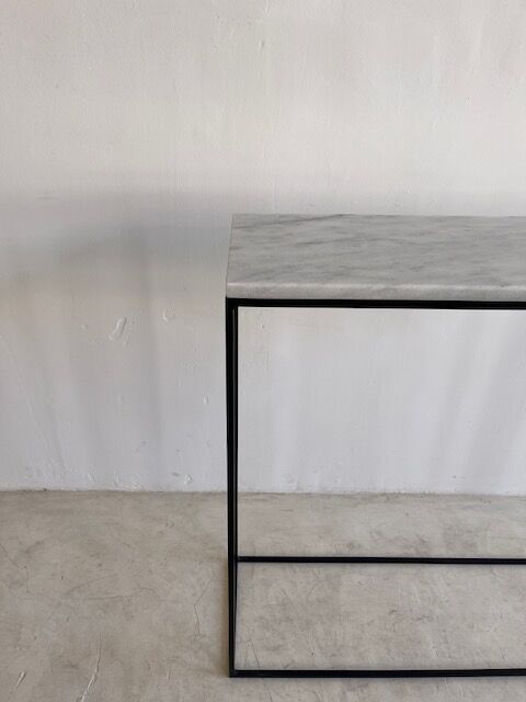 MARBLE CONSOLE IBIZA WHITE L100 X P30 X H85