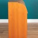 Retro Teak 1960s Danish Tambour Front Roll Top Bureau Writing Desk