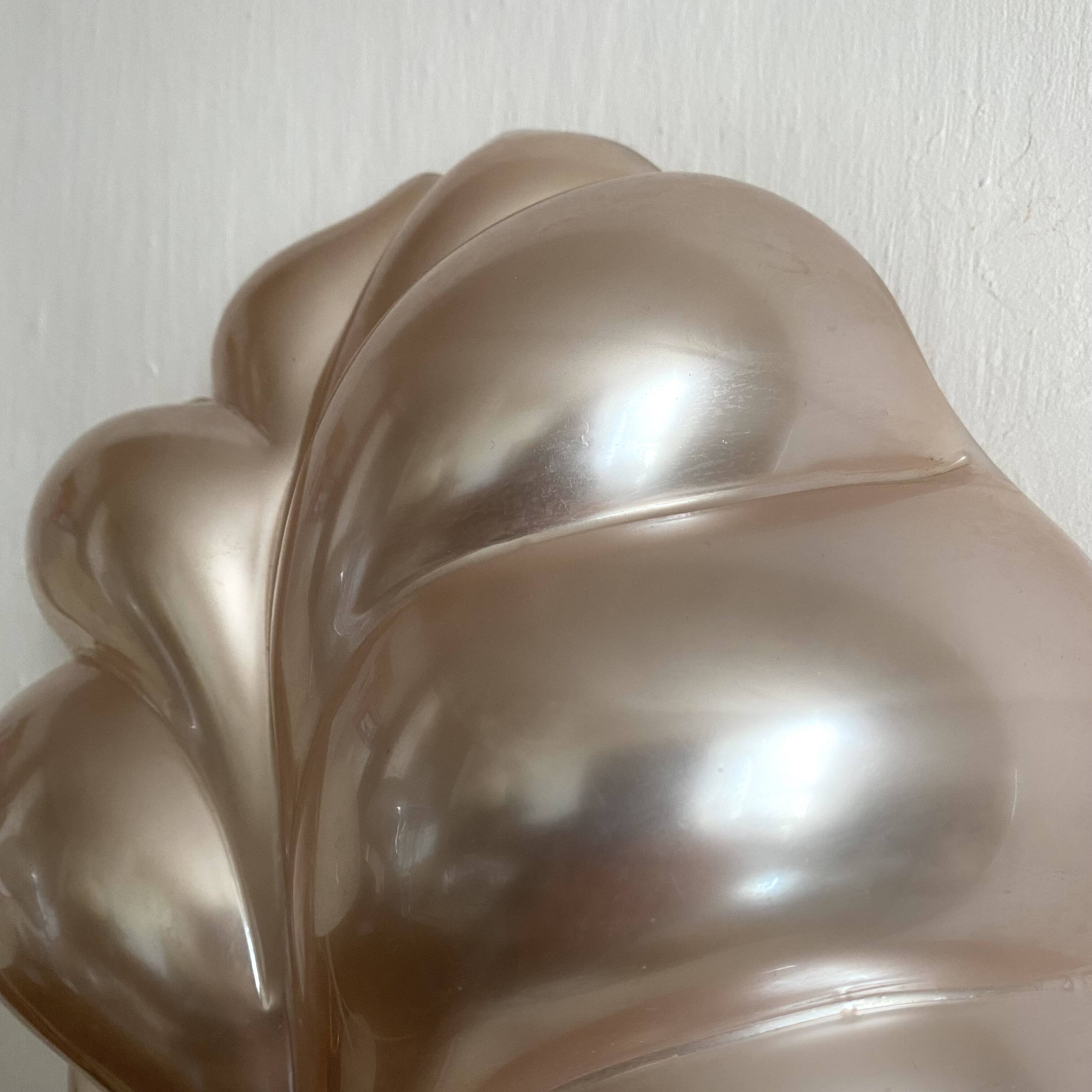 Pearly wall light by Laurent Rougier, 1970