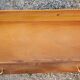 Vintage chest of drawers in golden oak from the 50s with 3 drawers and spindle-legged shelf