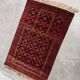 Vintage Baluch prayer rug in wool, Afghanistan 1940s.