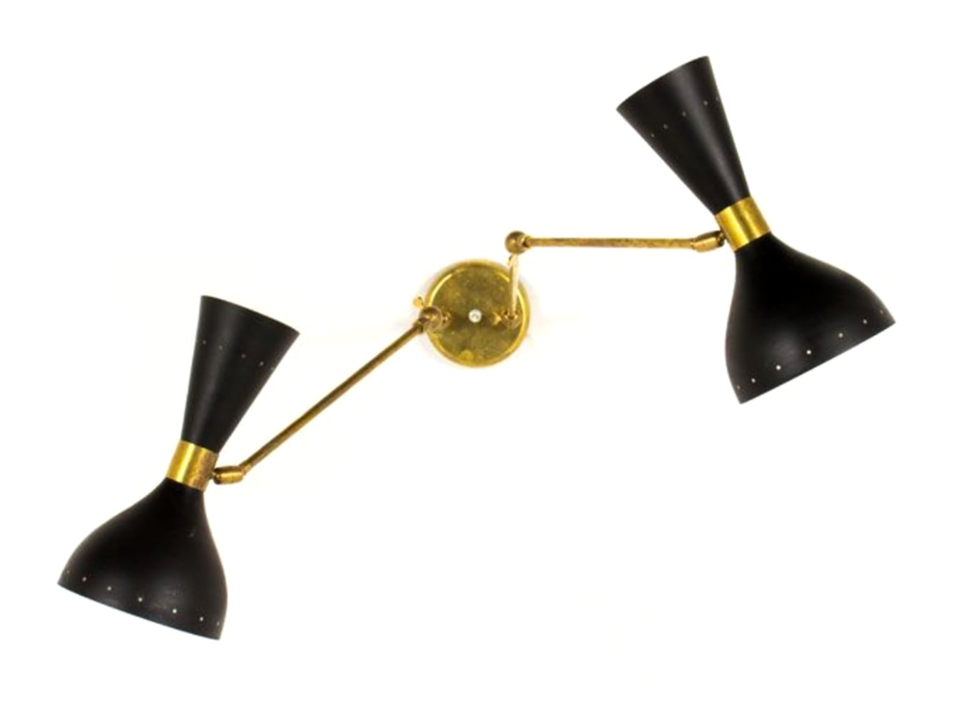 Double wall lamp in the style of Italian creations of the 50s