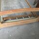 Vintage bed in solid oak