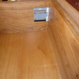 70s quality elm bedside table NF Prestige