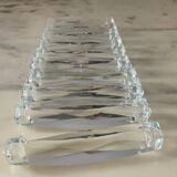 Series of 10 cut crystal knife holders