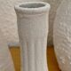 Set of 3 white stoneware vases