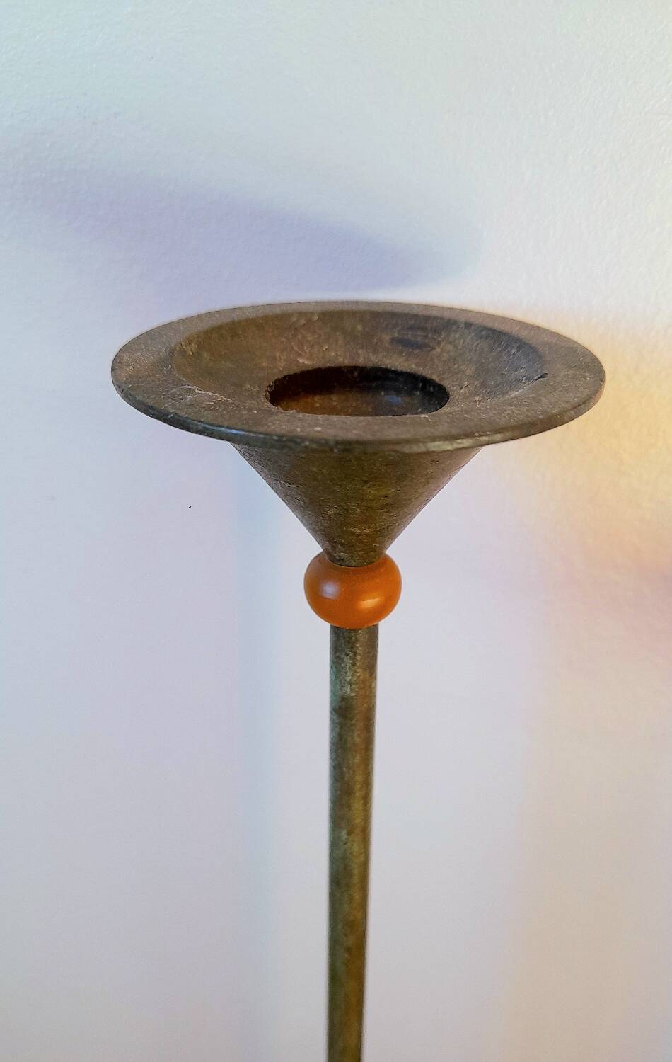 Metal candlesticks, Memphis 1980.