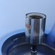 1970s Toni Zuccheri 'Membrane' Blue Murano Glass & Chrome Table Lamp