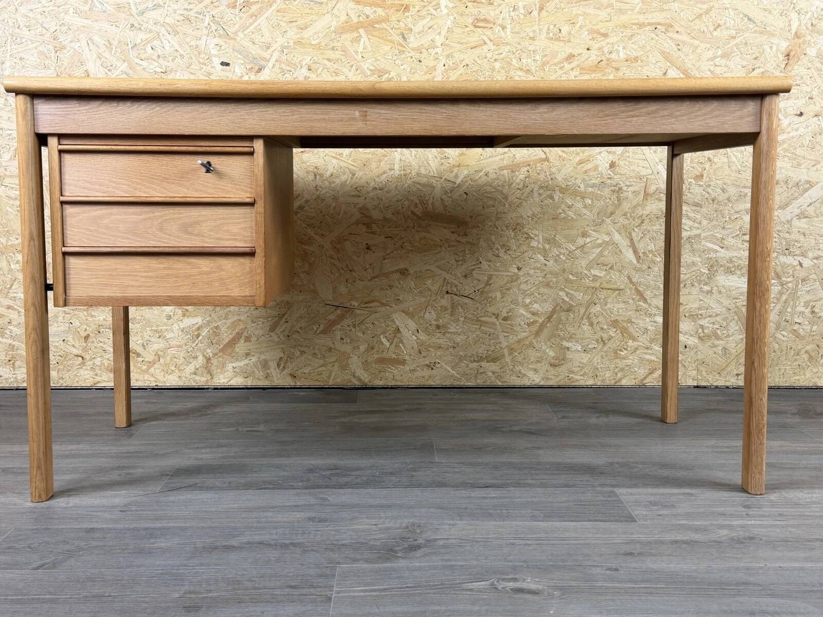 1960s 1970s Oak Writing Desk Sliding Top by Peter Løvig Nielsen for Løvig