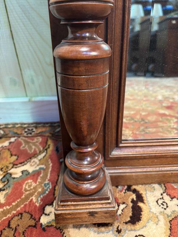 Miroir  Napoléon III en noyer