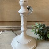Shabby white patinated lamp
