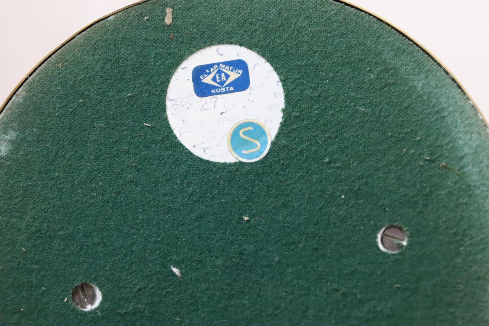 Pair of Swedish brass lamps from the mid-century.